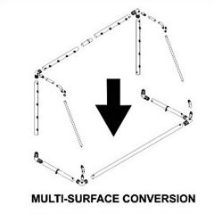 Mini Goal Post Multi Surface Conversion Kit